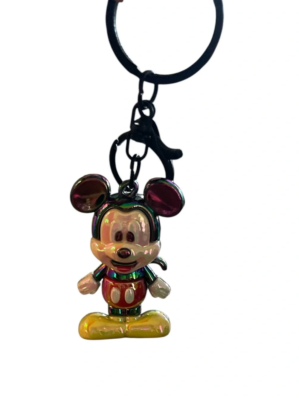 MICKEY MOUSE 3D IRIDESCENT BAG CHARM KEYCHAIN